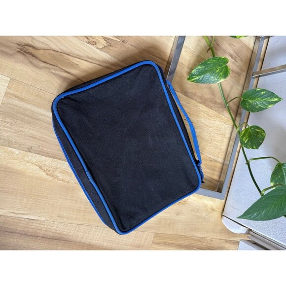 Blue and black storage zip up container - Picture 1 of 9